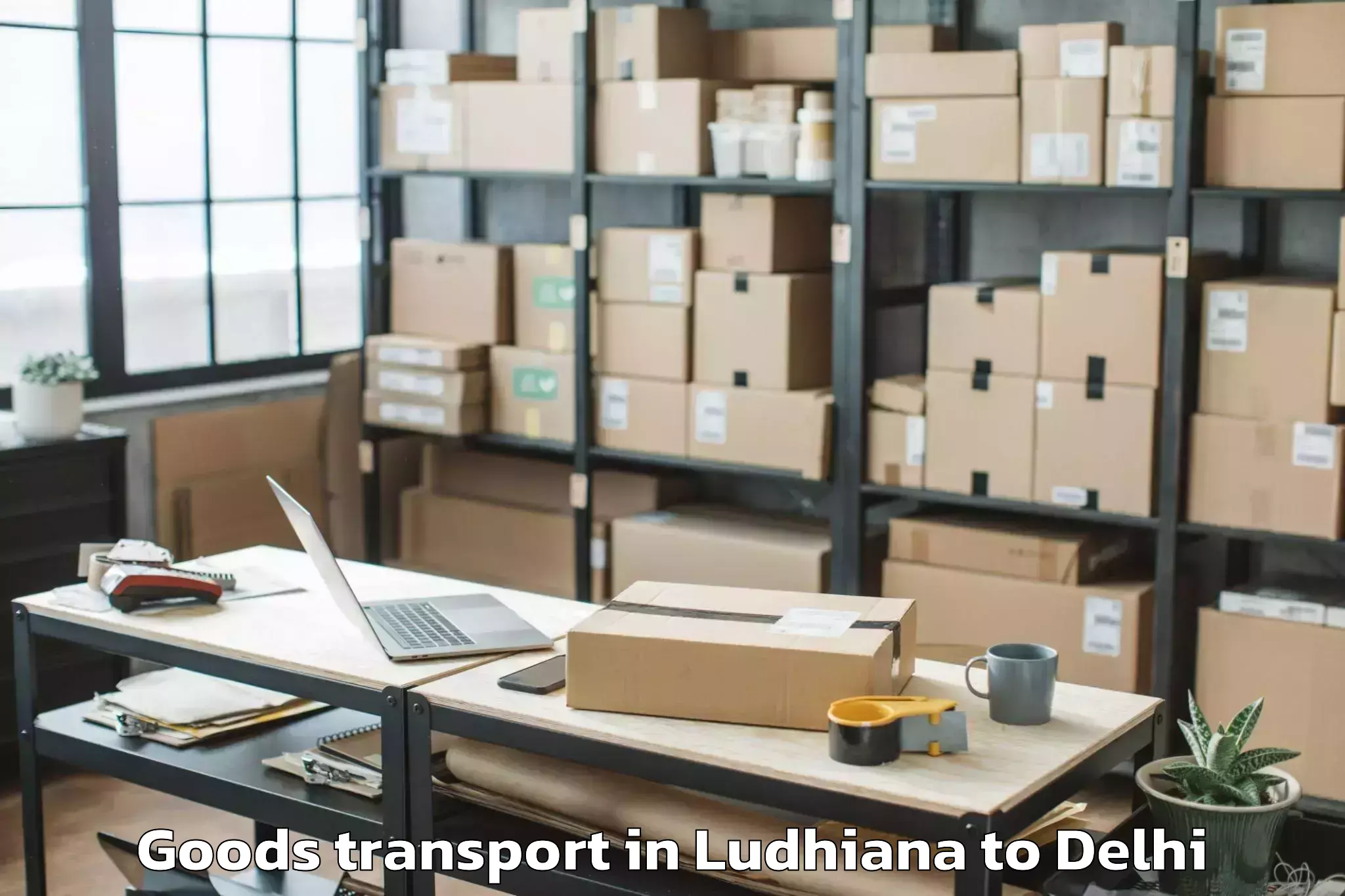 Book Ludhiana to Alipur Goods Transport Online